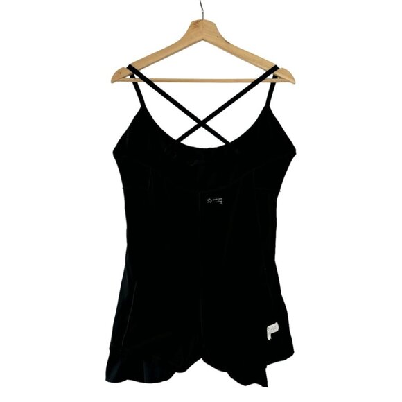 Aerie OffLine Black Real Me Maggie Ruffle Tennis Dress w/ Built in Shorts Large - Picture 8 of 13